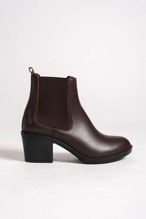 ATİNA HAKİKİ DERİ KADIN KAHVERENGİ LASTİKLİ BOT 