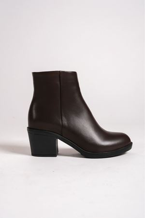 MİLANO HAKİKİ DERİ KADIN KAHVERENGİ TOPUKLU BOT 