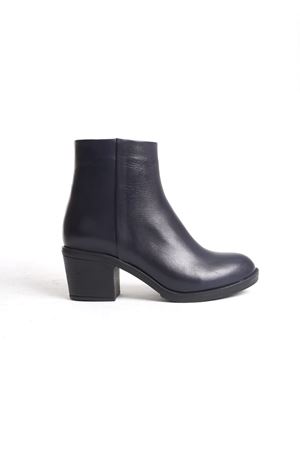 MİLANO HAKİKİ DERİ KADIN LACİVERT TOPUKLU BOT